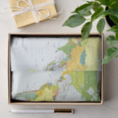 World Map Globe Country Atlas Seidenpapier (Geschenk)