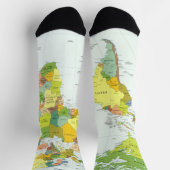 World Map Globe Country Atlas Socken (Oben)
