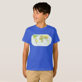 World Map Globe Country Atlas T-Shirt (Vorne ganz)