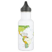 World Map Globe Country Atlas Trinkflasche (Links)