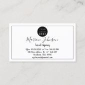 World Map Globe Map Reiseagentur Gold Logo QR Visitenkarte (Rückseite)