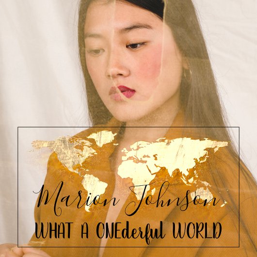 World Map Globe Map Reiseagentur Gold Logo QR Visitenkarte