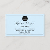 World Map Globe Map Reiseagentur Gold Ocean Logo Visitenkarte (Rückseite)