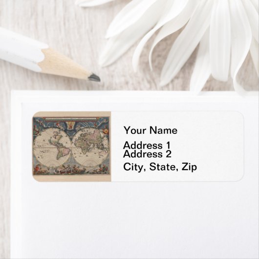 World Map Globe Reiseantik (Insitu)