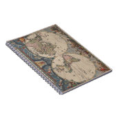 World Map Globe Reiseantik Notizblock (Rechte Seite)