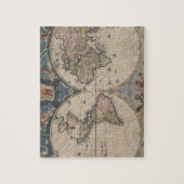 World Map Globe Reiseantik Puzzle (Vertikal)