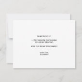 World Map Gold werden Sie meine Bridesmaid Mexiko Einladung (Rückseite)