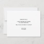 World Map Gold werden Sie meine Trauzeugin Invita Einladung (Rückseite)