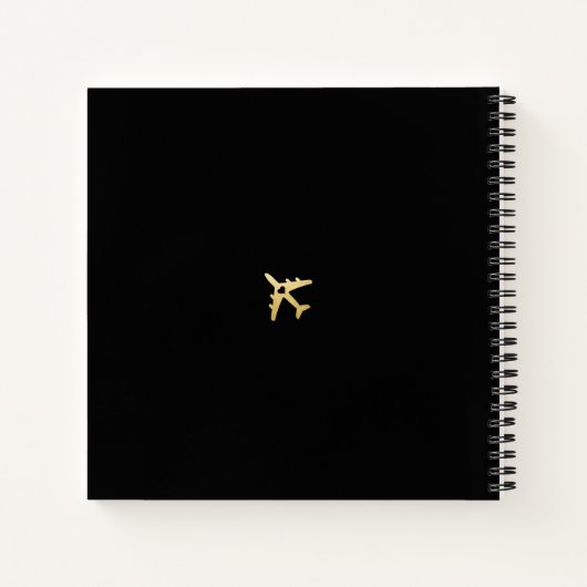 World Map Heart Destination Gästebuch Notizblock (Rückseite)