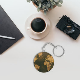 World Map Illustration Schlüsselanhänger