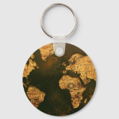 World Map Illustration Schlüsselanhänger (Vorderseite)