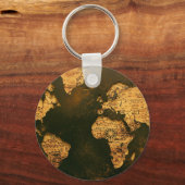 World Map Illustration Schlüsselanhänger (Vorderseite)