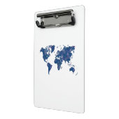 World map in watercolor mini klemmbrett (Gewinkelt2)