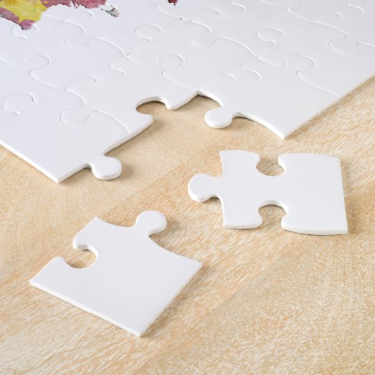 World map in watercolor puzzle (Seite)
