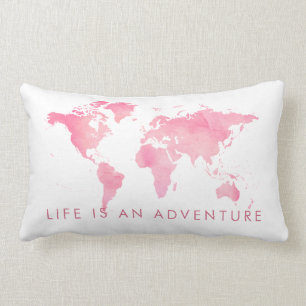 World Map Life ist ein Adventure Baby Kids Lendenkissen
