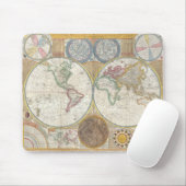 World Map Mouse Pad Mousepad (Mit Mouse)