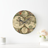 World Map of 1689 Gifts Große Wanduhr (Zuhause)