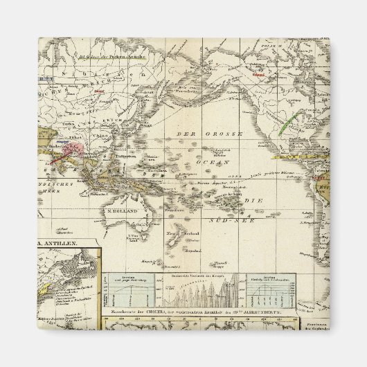 World Map of Diseases Magnet (Vorne)