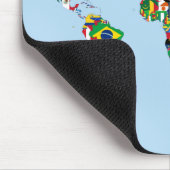 World Map of Flags Mousepad (Ecke)