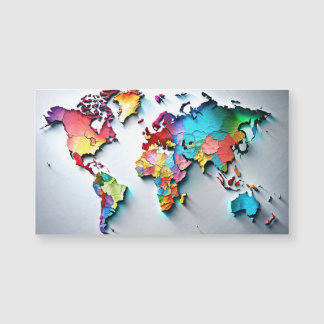 World Map Office & School Magnetkarte