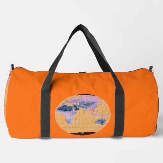 World Map Orange -  Duffle Bag (Vorderseite)