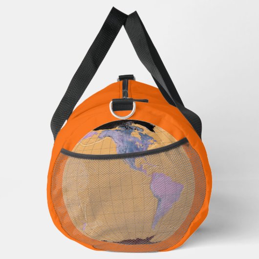 World Map Orange - Duffle Bag (Rechts)