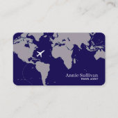 World Map Oversized International Travels Visitenkarte (Vorderseite)