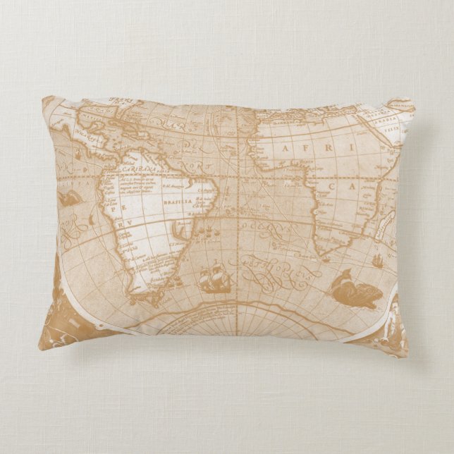 World Map Pillow Dekokissen (Rückseite)