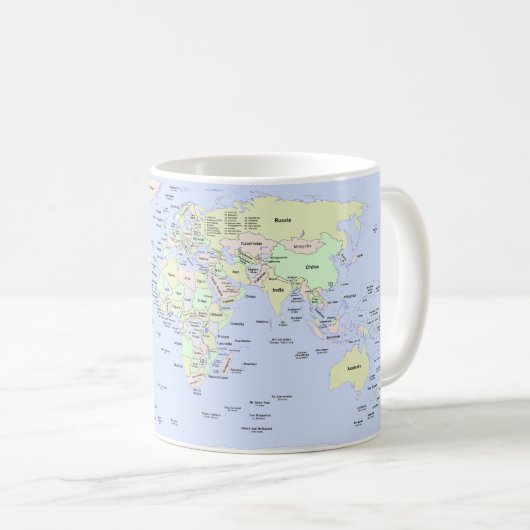 World Map - Planning My Next Adventure - Custom Kaffeetasse (VorderseiteRechts)