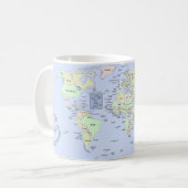 World Map - Planning My Next Adventure - Custom Kaffeetasse (Vorderseite Links)