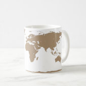 World Map - Planning My Next Adventure - Custom Kaffeetasse (VorderseiteRechts)