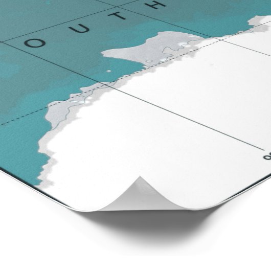 World Map Poster (Ecke)