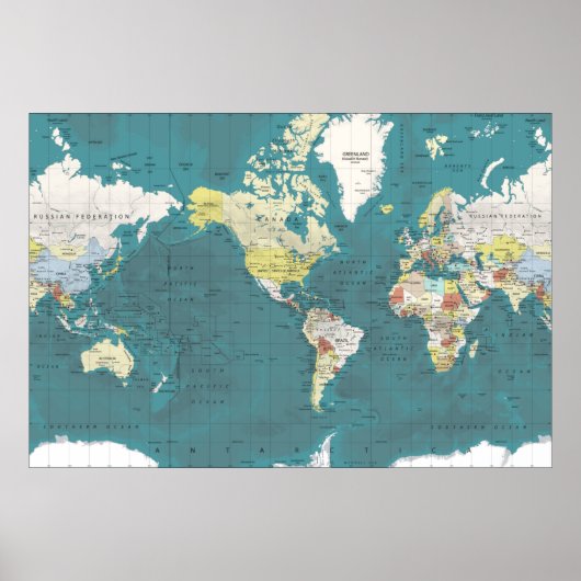 World Map Poster (Vorne)