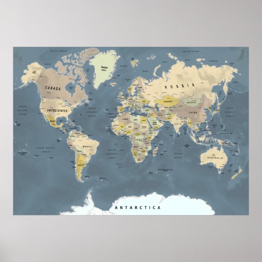 World Map Poster (Vorne)