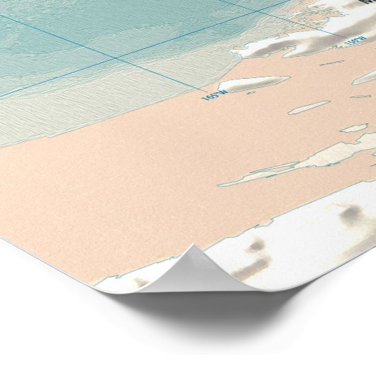 world map poster (Ecke)