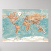 world map poster (Vorne)