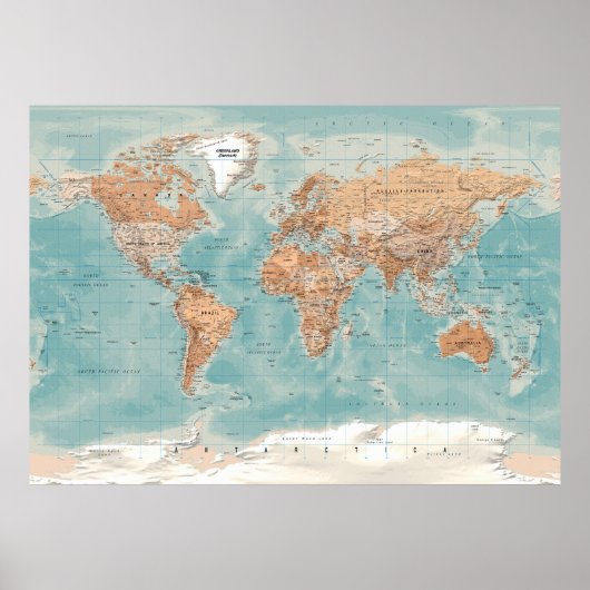 world map poster (Vorne)