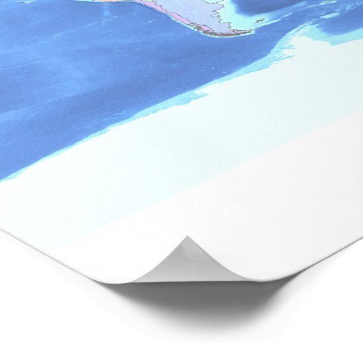 World Map Poster (Ecke)