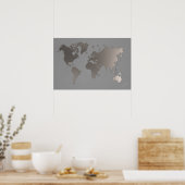 World Map Poster (Küche)