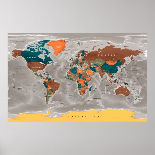 World Map Poster (Vorne)