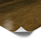 World Map Poster aus Holz (Ecke)