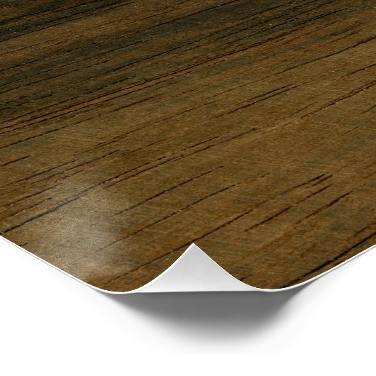 World Map Poster aus Holz (Ecke)