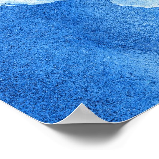 World Map Poster Print (Ecke)