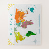 World Map  Puzzle (Vertikal)