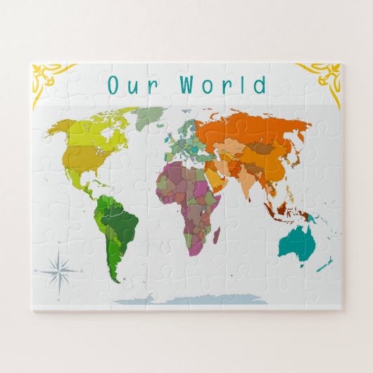 World Map  Puzzle (Horizontal)