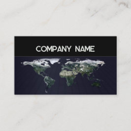 World Map Travel Agency Business Card Visitenkarte