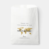 World Map Travel Theme Cake oder Bevorzugung Goodi Geschenktütchen (Vorderseite)