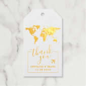 World Map Travel Theme Destination Gefallen Geschenkanhänger (Vorderseite)