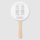 World Map Travel Theme Globe Wedding Program Fächer (Rückseite)