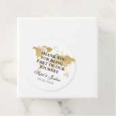World Map Travel Theme Wedding Party Danke Geschenkanhänger (Beispiel)